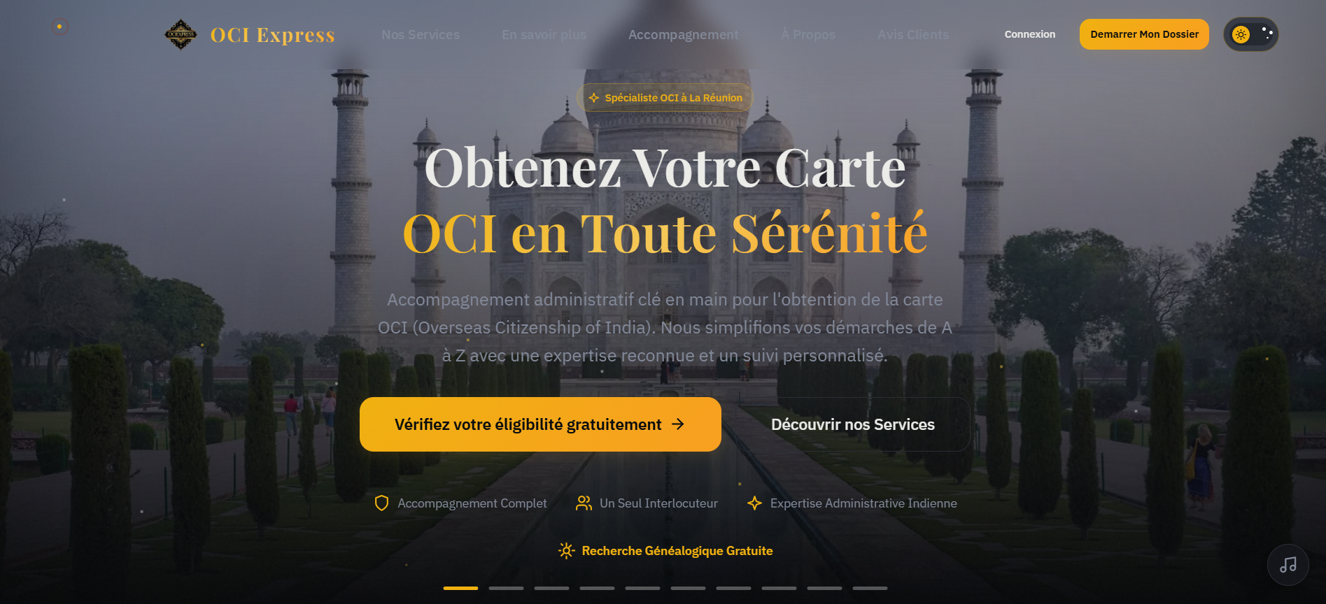OCI Express - site vitrine